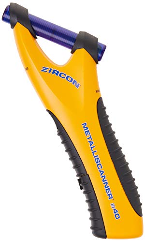 Zircon MetalliScanner m40- Handheld Electronic Metal Detector Use on Dry Wall, Concrete, Lathe and Plaster, Stucco and More, Battery Included,yellow -67044