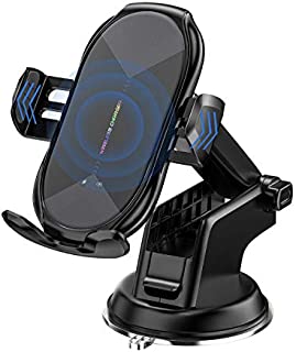 Wireless Car Charger Mount, Auto-Clamping Qi 10W 7.5W Fast Charging Car Phone Holder Air Vent Compatible withiPhone11/11Pro/11ProMax/XSMax/XS/X/8/8+ Samsung S10/S10+/S9/S9+/S8/S8+/Note and More