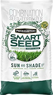 Pennington Smart Seed Southern Sun and Shade Grass Seed and Fertilizer Mix, 20 Pounds