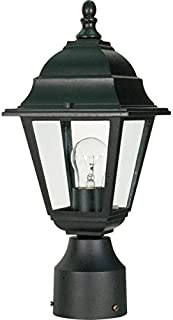 Nuvo 60/548 Outdoor Post Lantern, 14 x 6 Inches, 60 Watts/120 Volts, Black