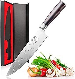 imarku Chef Knife - Pro Kitchen Knife 8 Inch Chef's Knives High Carbon German Stainless Steel Sharp Paring Knife with Ergonomic Handle