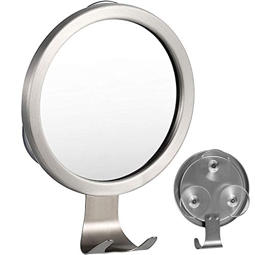 Fogless Shower Mirror,Fog-Free Bathroom Mirror with Razor Hook and Powerful Lock Suction
