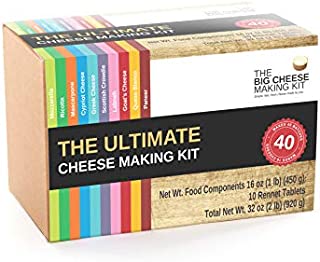 The Ultimate Cheese Making Kit - Make 10 Different Cheeses Across 40 batches. It's The Perfect Foodie Gift.