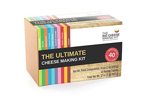 The Ultimate Cheese Making Kit - Make 10 Different Cheeses Across 40 batches. It's The Perfect Foodie Gift.