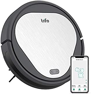 Trifo Emma Robot Vacuum Cleaner, 3000Pa Super-Strong Suction, Best for Pet Hair, 90-Minute Runtime, Wi-Fi Connectivity, Compatible with Alexa, Carpets, Hard Floors, Tile, Self-Charging,Black