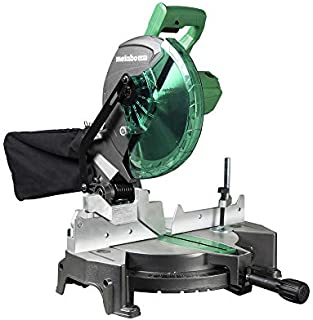 Metabo HPT 10-Inch Compound Miter Saw, Single Bevel, 15-Amp Motor, 0-52° Miter Angle Range, 0-45° Bevel Range, Large Table, 10