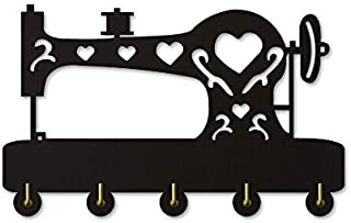 Sewing Machine Wall Hanger Decor Wall Hook Multi-Purpose Keys Handbags Holder for Tailor Couturier Fashion Designer