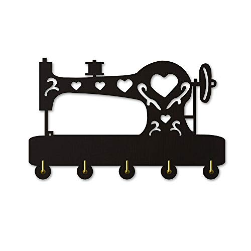 Sewing Machine Wall Hanger Decor Wall Hook Multi-Purpose Keys Handbags Holder for Tailor Couturier Fashion Designer