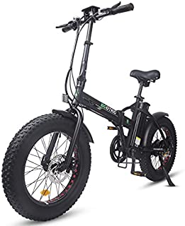 ECOTRIC Powerful Foldable Fat Tire Bike 48V/13AH Li-ion Battery 500W Motor 20