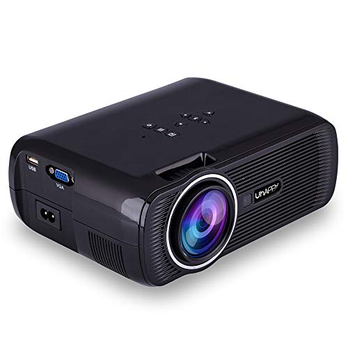 ELEOPTION LED Projector 1080P, Full HD Video Movie Projector for Business PowerPoint Presentation Home Theater, Compatible with Laptop iPhone Android TV WiFi VGA HDMI USB Fire (Black)