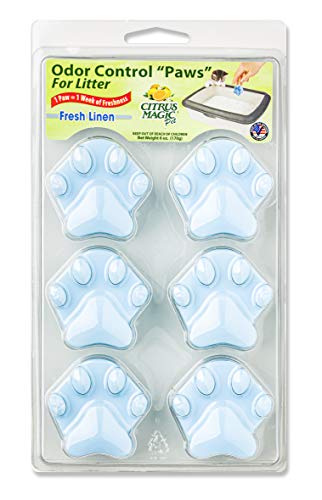 Citrus Magic Pet Odor Control Pods for Litter Fresh Linen, 6 Count (Pack of 6)