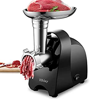 Electric Meat Grinder,Multifunction Meat Slicer & Sausage Stuffer,With 3 Grinding Plates,Sausage & Kubbe Kit for Home Kitchen heavy duty