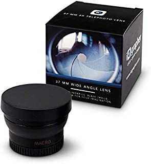 Wide Angle Lens 37mm Attaches to Any iOgrapher Filmmaking Case or 37mm Mount for High Definition Video Recording - Includes Macro Lens