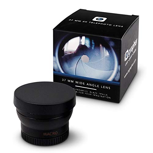 Wide Angle Lens 37mm Attaches to Any iOgrapher Filmmaking Case or 37mm Mount for High Definition Video Recording - Includes Macro Lens