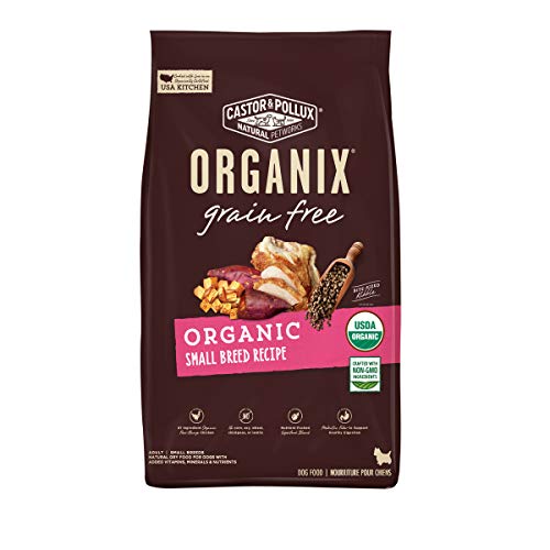 Castor & Pollux Organix Grain Free Organic Small Breed Recipe, Dry Dog Food - 4 Lb Bag (Pack of 1)