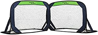 Sport Squad Portable Soccer Goal Net Set - Set of Two 4' Pop Up Training Soccer Goals with Compact Carrying Case - Easy Assembly and Compact Storage - Great for Kids and Adults, Small (SSS1001)