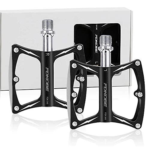 Professional Bike Pedals for Adult - Mountain Bike Pedals Road Bike Flat Pedals, 9/16