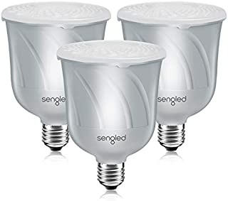 Sengled Pulse Bluetooth Light Bulb JBL Speaker System App Controlled Dimmable LED Bulb Requires Master Pair Add Up to 8 Bulbs BR30 Smart Music Satellite Bulb, Pewter, 3 Pack