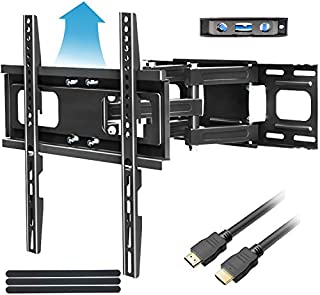 Full Motion TV Mount with Height Setting FOZIMOA TV Wall Mount for Most 32-65 inch LED LCD Plasma Flat Screen Articulating Swivel Tilt Extension TV Bracket up to 121lbs Loading Max VESA 400x400mm