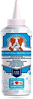 Pawtitas Natural Dog Toothpaste Powder Prevents Tartar Plaque Gum Disease Bad Breath a Natural Pet Dental Care and Breath freshener for Dogs 4 OZ Bottle