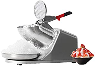 Large-caliber Ice Crusher, Electric Ice Shaver, Snow Cone Machine, Stainless Steel Ice Shaver, Efficient, Safe and Easy To Clean Shaving machine Margarita frozen cocktail