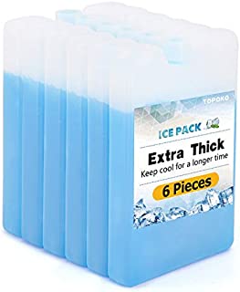 Lunch Box Ice Packs Environment Protection, Healthy, BPA-Free Reusable, Refreezable, Keep Foods and Drinks Chill, Quick Freeze Meal in Cooler Lunch Bag Picnic, Camping Outdoor Activities - Extra Thick