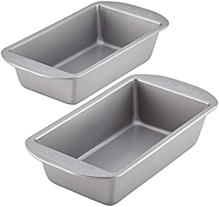 Farberware Bakeware Meatloaf/Nonstick Baking Loaf Pan Set, Two 9-Inch x 5-Inch, Gray