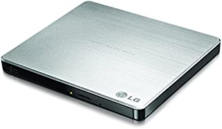 LG Electronics 8X USB 2.0 Super Multi Ultra Slim Portable DVD+/-RW External Drive with M-DISC Support, Retail (Silver) GP60NS50