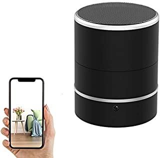 Hidden Camera Speaker - Spy Camera PTZ 180° Rotate 1080P WiFi HD Bluetooth Speakers Wireless Mini Camera Video Recorder Motion Detection Real-Time View Nanny Cam