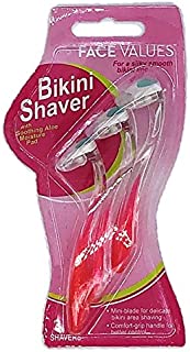 Harmon Face Values Bikini Disposable Shavers Razors, 3 Count Each, 2 Packs, 6 Total