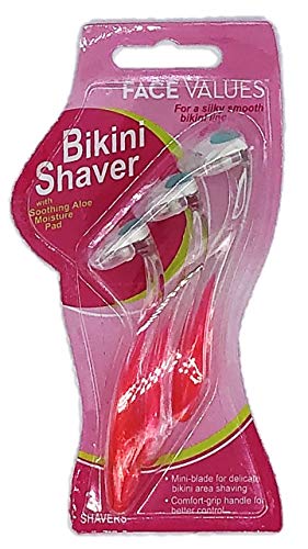 Harmon Face Values Bikini Disposable Shavers Razors, 3 Count Each, 2 Packs, 6 Total