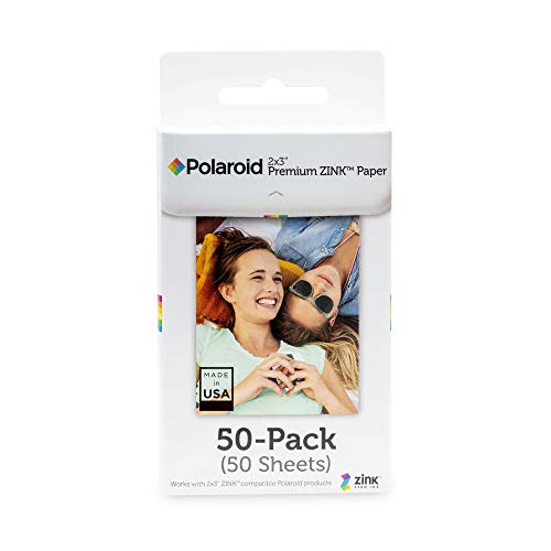 Polaroid 2x3 Premium Zink Photo Paper (50 Pack) Compatible with Polaroid Mint Camera, Snap/Snap Touch Instant Print Cameras & Polaroid Mint and Zip Photo Printers