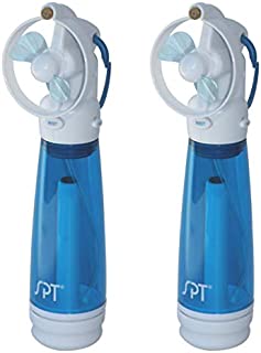 SPT SF-241WM: Personal Hand-Held Misting Fan (Set of 2)