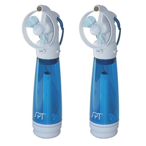 SPT SF-241WM: Personal Hand-Held Misting Fan (Set of 2)