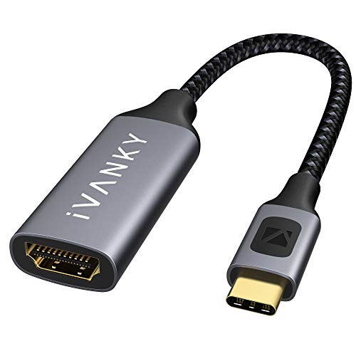 USB-C to HDMI Adapter,iVANKY 4K@60Hz USB Type-C to HDMI Adapter, Thunderbolt 3 Cable, Compatible with MacBook Pro, Air,iPad Pro,Google Chromebook Pixel,Microsoft Surface Book 2 / Surface Go, and More