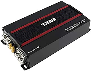 DS18 CANDY-X4B Amplifier in Black - Class D, 4 Channels, 1600 Watts Max, Digital, 2/4 Ohm - Don't Sacrifice Space for Power - Compact Mini Ampflier for Speakers in Car Audio System