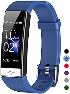 Mgaolo Fitness Tracker with Blood Oxygen SpO2 Blood Pressure Heart Rate Sleep Monitor for Men Women,IP68 Waterproof Activity Tracker with HRV Pedometer Health Smart Watch for Android iPhone (Blue)