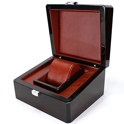 XINGBAO Single Watch Box, Wooden Box Jewelry Collection Box, Hardcover Jewelry Collection Storage Box Organizer