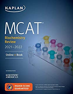 MCAT Biochemistry Review 2021-2022: Online + Book (Kaplan Test Prep)