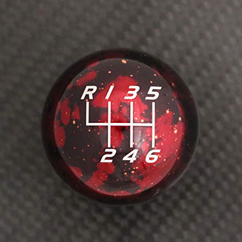 Billetworkz Cosmic Space Shift Knob Compatible/Replacement for Manual 2012-Present Subaru BRZ/Scion FRS/Toyota GT86, Cosmic Red