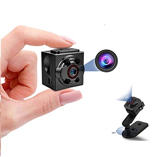 Hidden Mini Spy Camera, 1080P Full HD Nanny Cam, Night Vision & Motion Activation for Indoor Outdoor Portable Secret Surveillance Covert Security Small Cameras