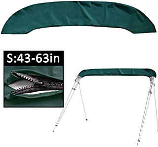 Bimini Top CoverSuitable for 3-4 Bows Bimini TopsEffectively Prevent The Erosion of UV, sea Water and sea Breeze in SummerBimini Top Canopy,Storage Boot (Army Green S:43-63IN)