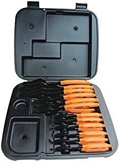 Lang Tools (3495) 12-Piece Fixed Tip Combination Internal/External Snap Ring Pliers Set