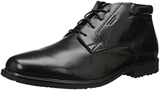 Rockport Men's Essential Details Waterproof Dress Chukka Boot, Black, 9.5 M US