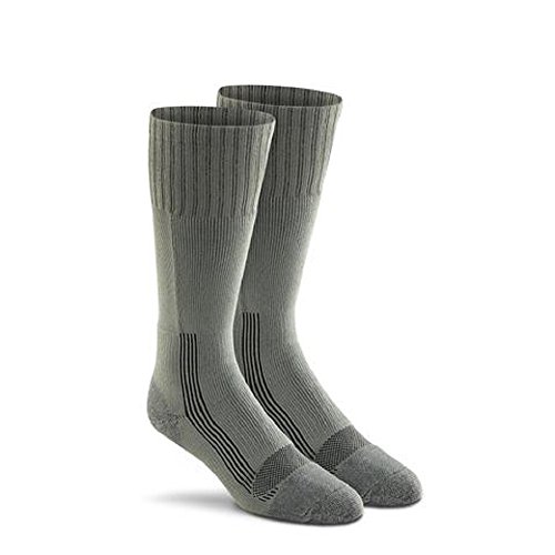 Military Wick Dry Maximum Mid Calf Boot Sock (2 Pack - Large, FOLIAGE GREEN)