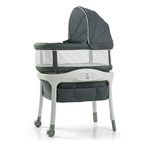 Graco Sense2Snooze Bassinet with Cry Detection Technology | Baby Bassinet Detects and Responds to Baby's Cries to Help Soothe Back to Sleep, Ellison