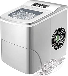 Tavata Countertop Portable Ice Maker Machine, 9 Ice Cubes Ready in 8 Minutes,Makes 26 lbs of Ice per 24 hours,with LED Display, Ice Scoop and Basket Perfect for Parties Mixed Drinks