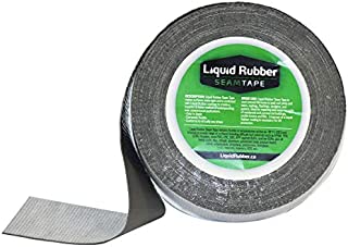 Liquid Rubber Peel and Stick Seam Tape - Fix Leaks, Repair and Restore Roof Joints and Tears, Bonds to EPDM, Metal, Tiles, Shingles, Wood, and Fiberglass Easy to Use, 2 Inch x 50 Foot Roll