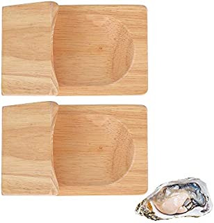 2 pack Easy Oyster Opener Shucking Tool Wooden Oyster Shucking Clamp