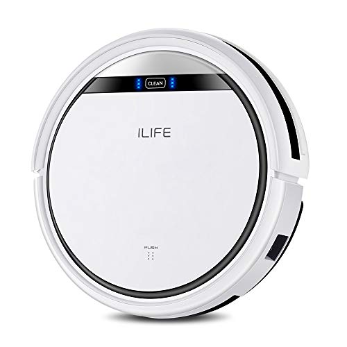 ILIFE V3s Pro Robot Vacuum Cleaner, Tangle-free Suction , Slim, Automatic Self-Charging Robotic Vacuum Cleaner, Daily Schedule Cleaning, Ideal For Pet HairHard Floor and Low Pile Carpet